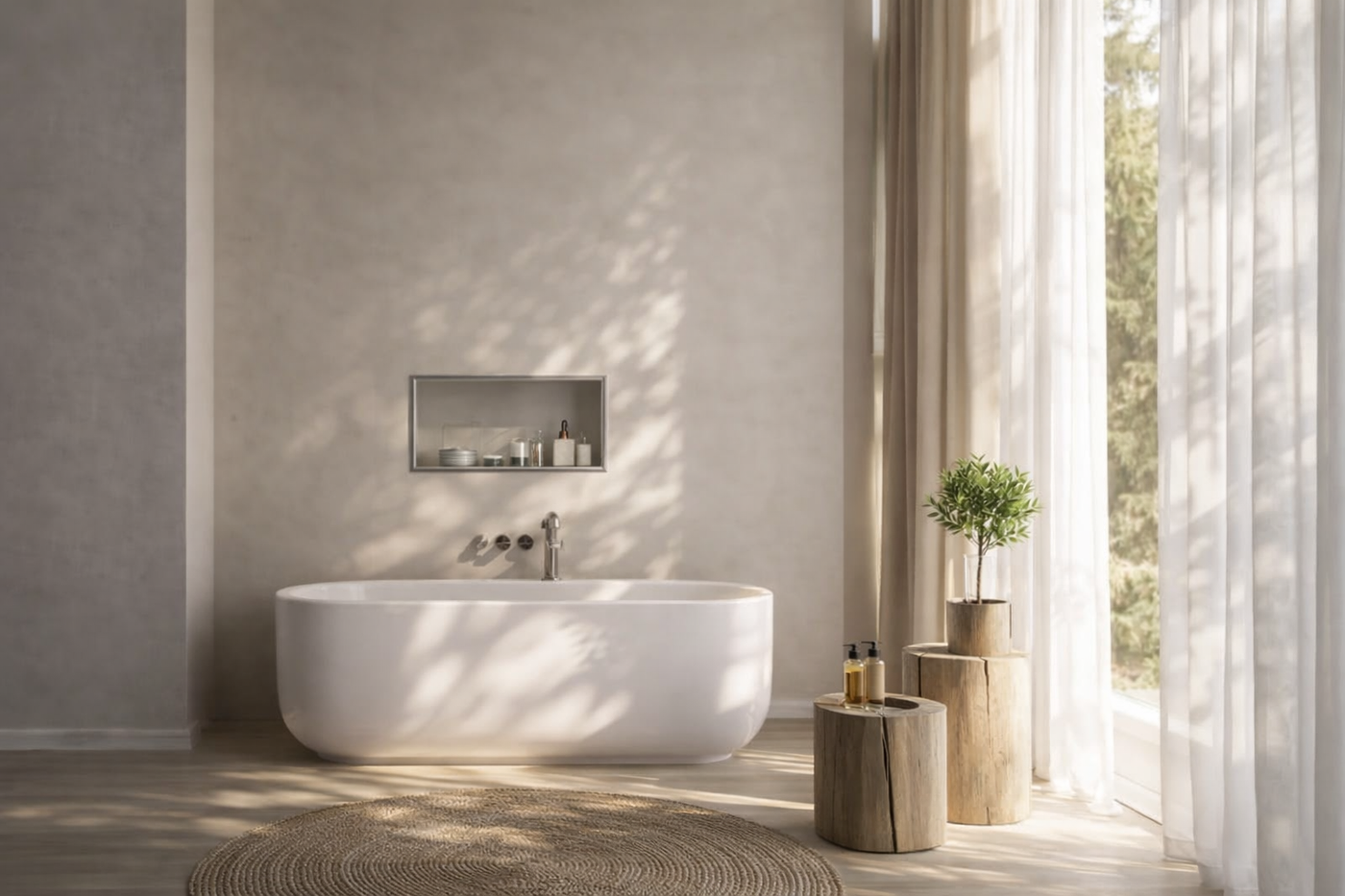 profili per bagno greige