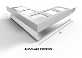 Profilo gocciolatoio "TOP" in ALLUMINIO per balconi e terrazze. Lunghezza 2.7 m