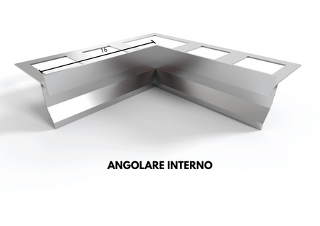 Profilo gocciolatoio "TOP" in ALLUMINIO per balconi e terrazze. Lunghezza 2.7 m