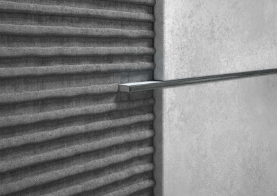Trim strip aluminium glitter glamour soft profile. Bar 2 m