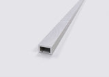 Profilo listello in alluminio Gloss spazzolato per rivestimenti. Barra 2 m