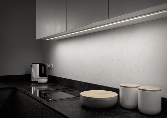 Profilo LED Lumo Linea Pro in alluminio a superficie – Barra da 3 m