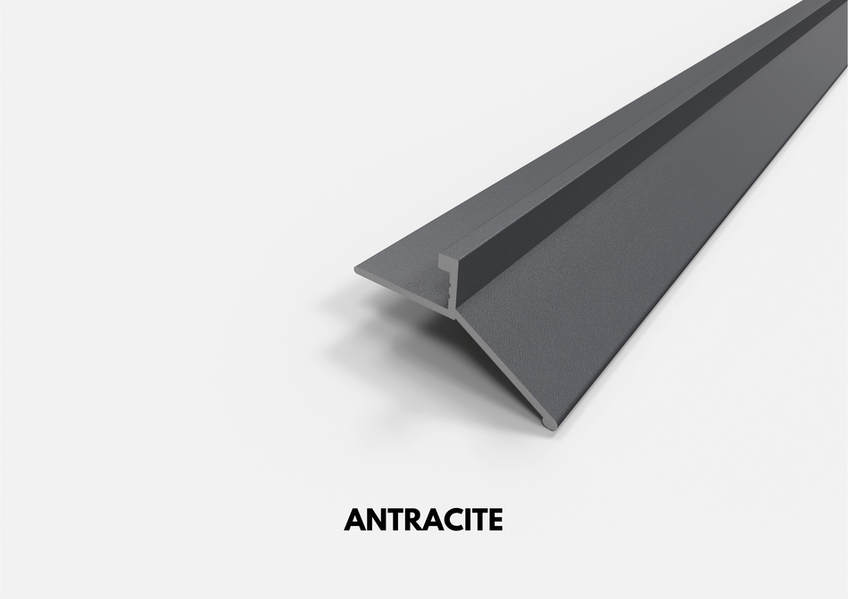 Profilo gocciolatoio LINEA in alluminio per balconi e terrazze. Barra 2.7 m