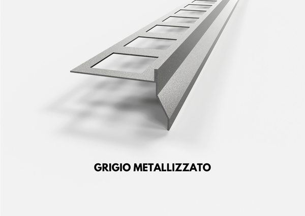 
                  
                    Profilo gocciolatoio "NOR" in ALLUMINIO per balconi e terrazze. Lunghezza 2.7 m
                  
                