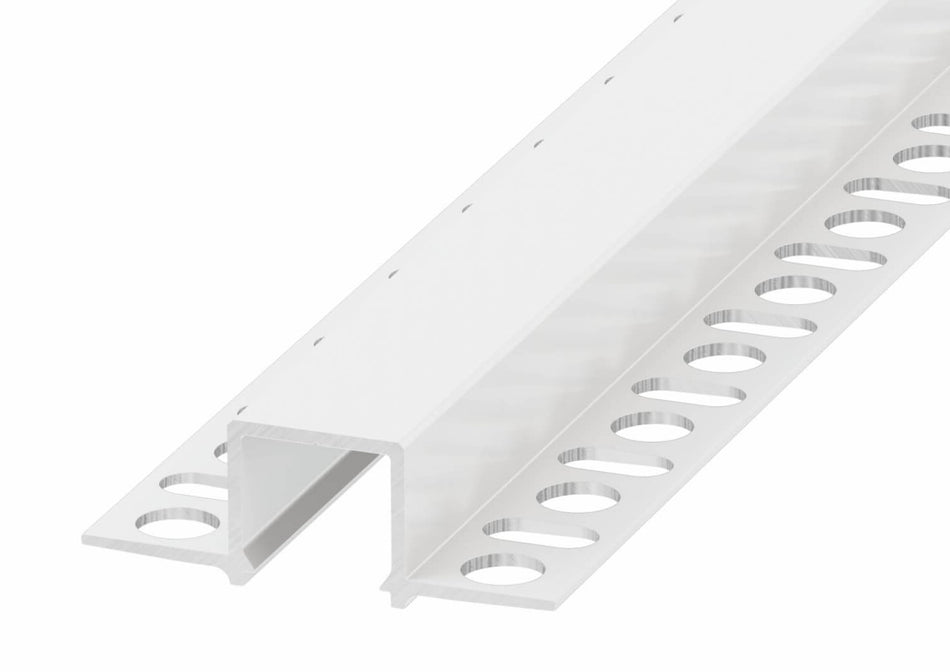 Profilo LED Filo Linea Pro in alluminio da incasso per intonaco