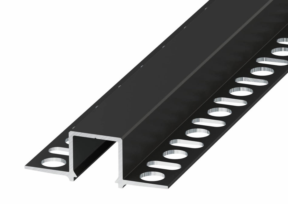 Profilo LED Filo Linea Pro in alluminio da incasso per intonaco