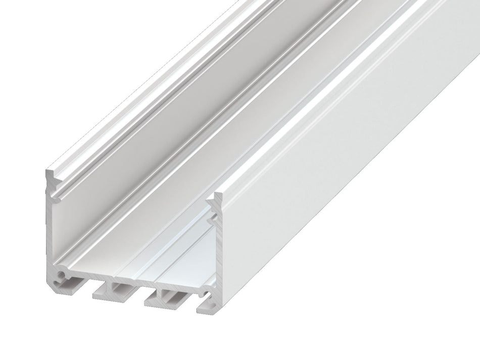Profilo LED Tavo Linea Pro in alluminio per superficie e sospensione