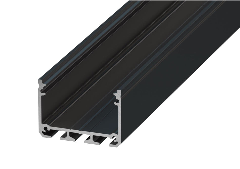 Profilo LED Tavo Linea Pro in alluminio per superficie e sospensione