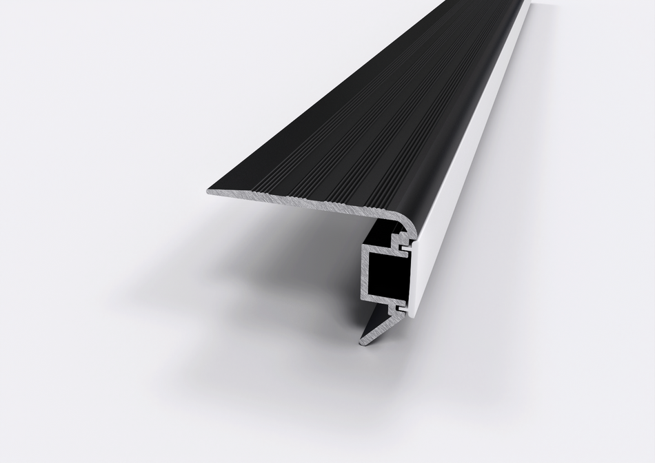 Profilo LED in alluminio per scale e gradini. Barra 2.5 m