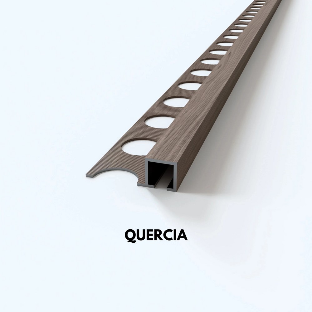 
                  
                    Profilo sezione quadra in ALLUMINIO finitura legno. Barra 2.6 m
                  
                