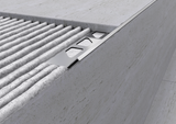 Slim corner AISI 304 stainless steel profile for wall coverings. Bar 2.7 m