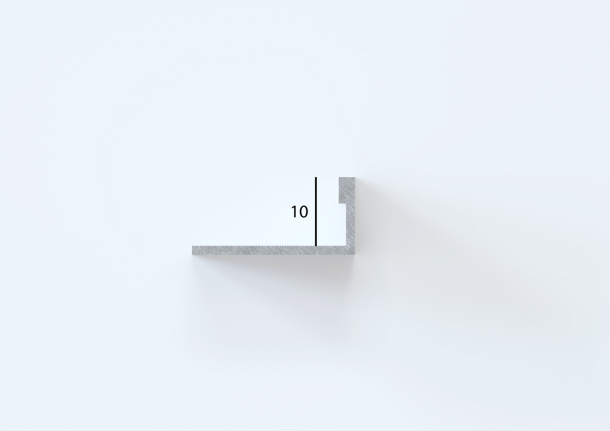 Listello In Ottone A T 2,5 M X 10 Mm - Finitura Bronzo Antico Per Bordi Piastrelle E Rivestimenti Pareti