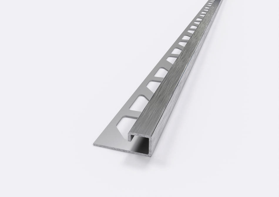 Profilo quadro in acciaio inox AISI 304 per piastrelle