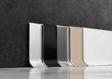 Plinthe à gorge concave en aluminium. Barre de 2,5 m