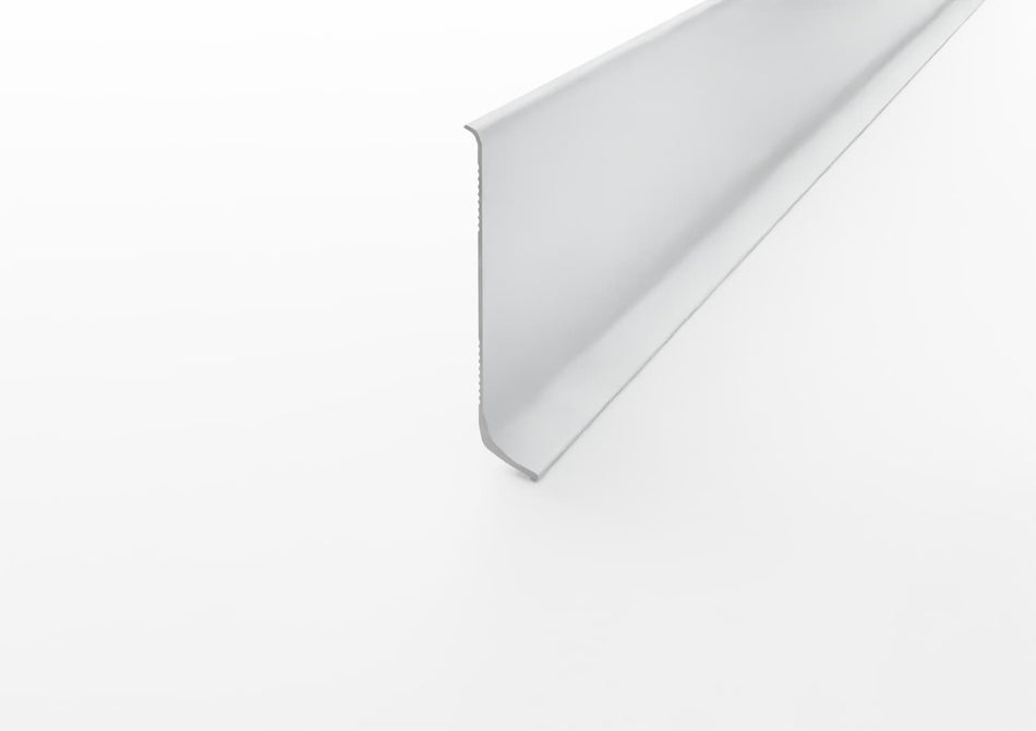 Rodapié cóncavo de aluminio. Barra de 2,5 m