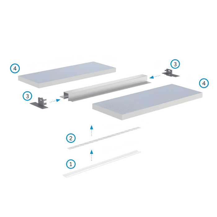 profilo led filo passo 1