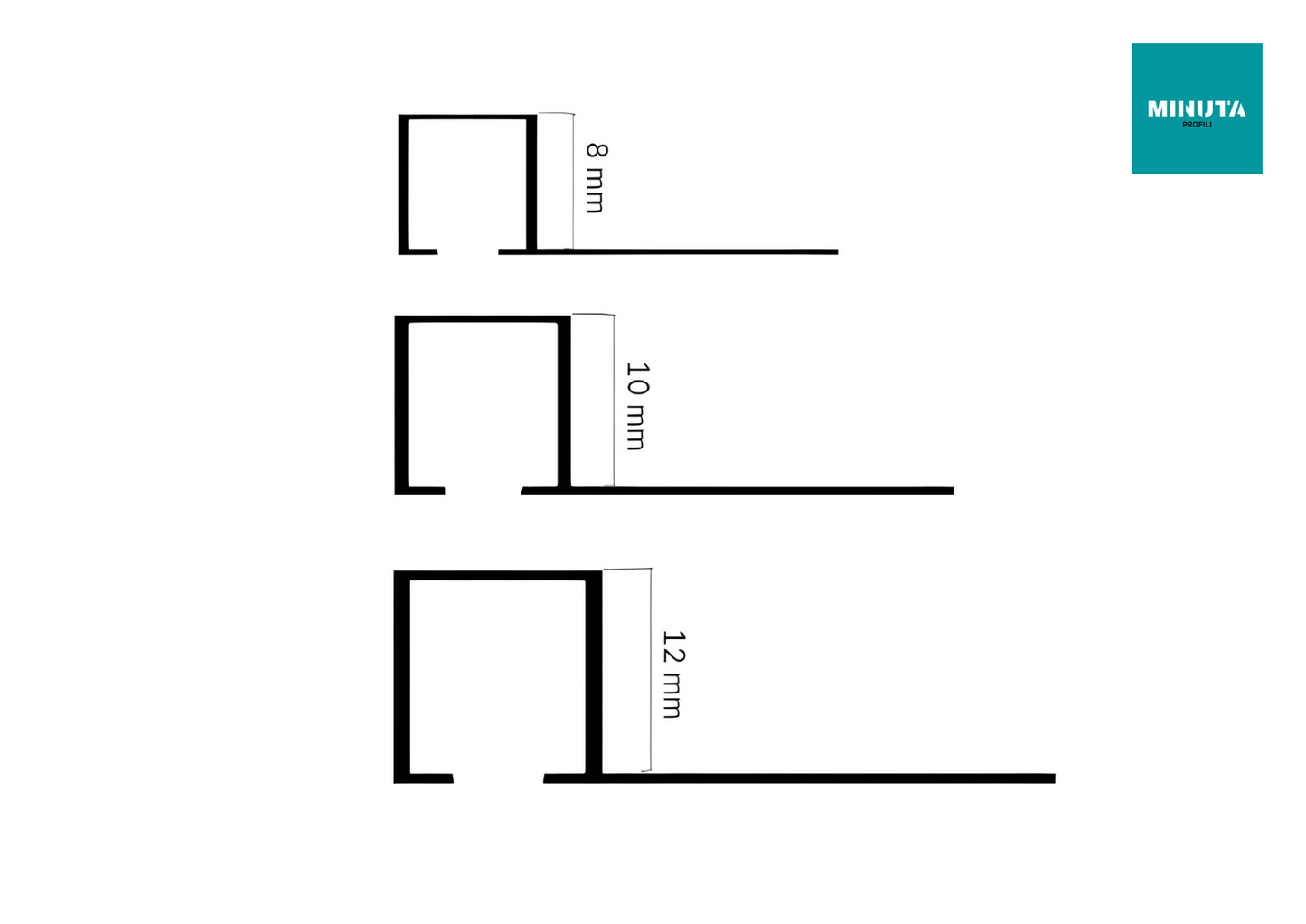 Profilo Angolare Alluminio Per Piastrelle - Set 2 Pezzi Da 135cm Per Bordi E Scale - Foto 3