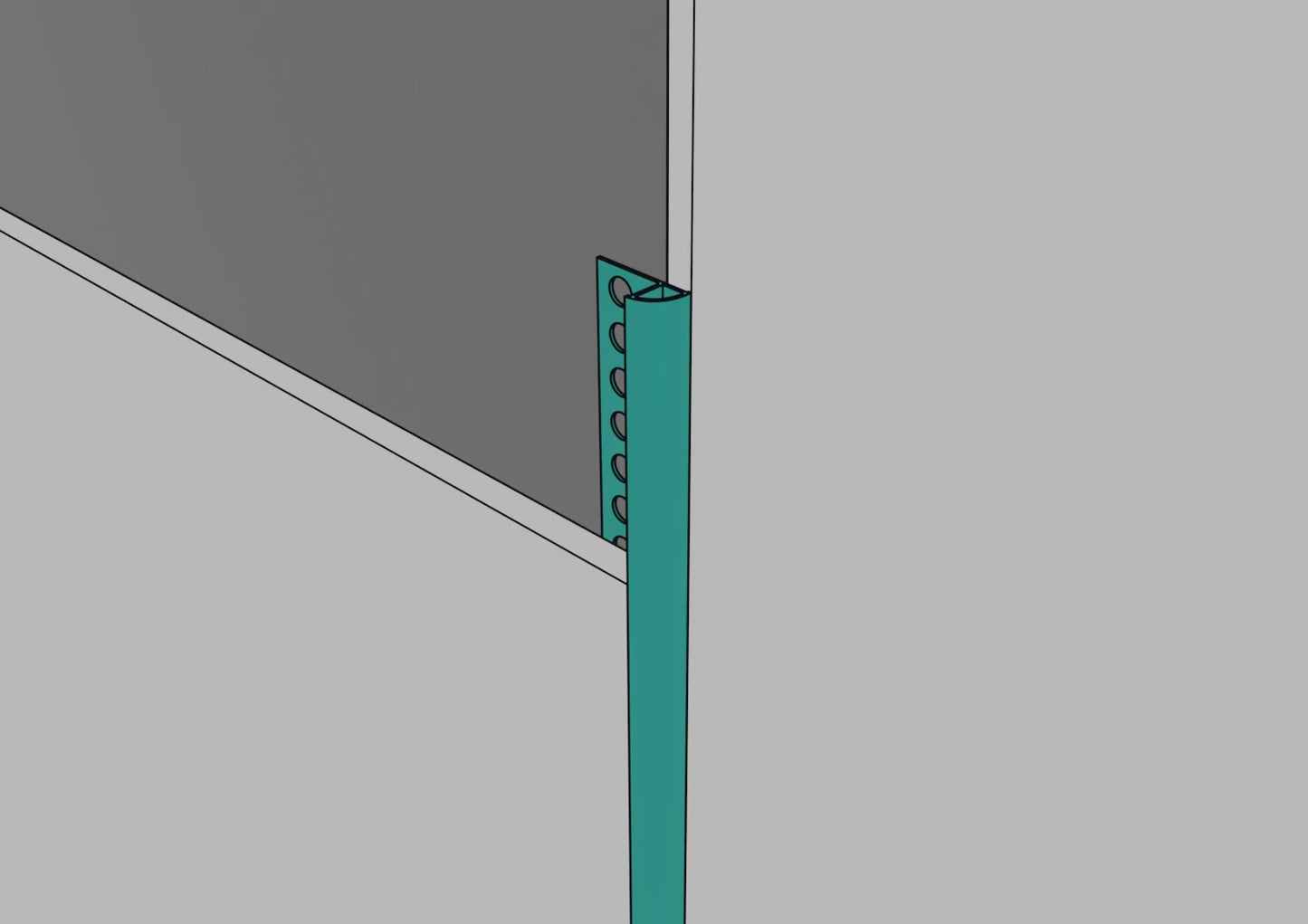 Round PVC jolly profile, 2.6m long bar