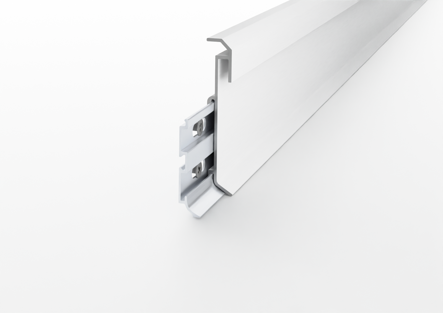 battiscopa lineare led bianco
