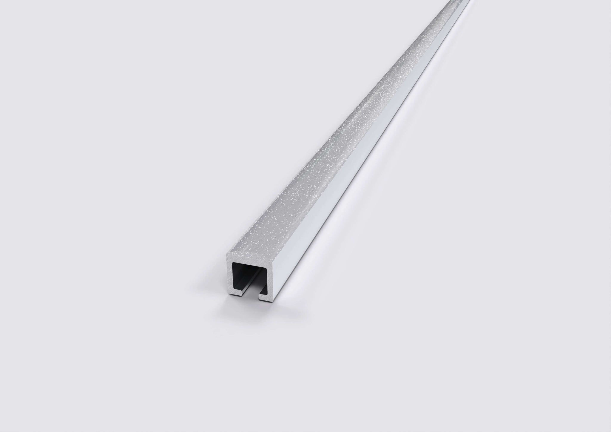 listello in alluminio glitter glamour silver