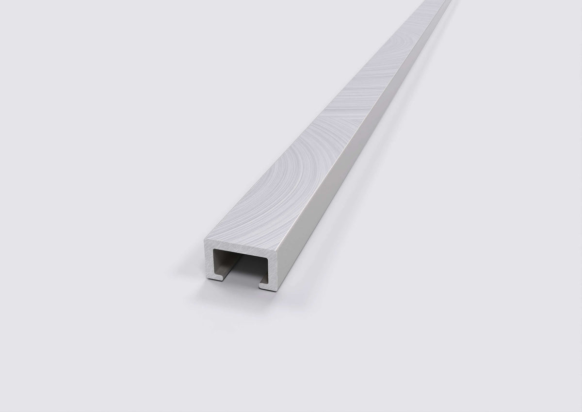listello in alluminio spazzolato gloss neutro large