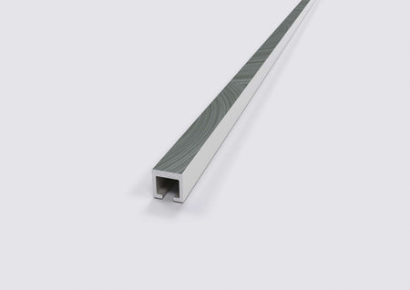 listello in alluminio spazzolato gloss grey