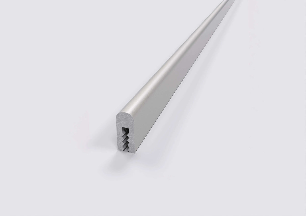 listello in alluminio omega ral argento