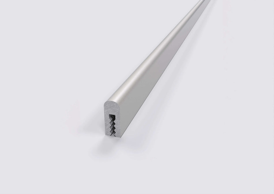 listello in alluminio omega ral argento