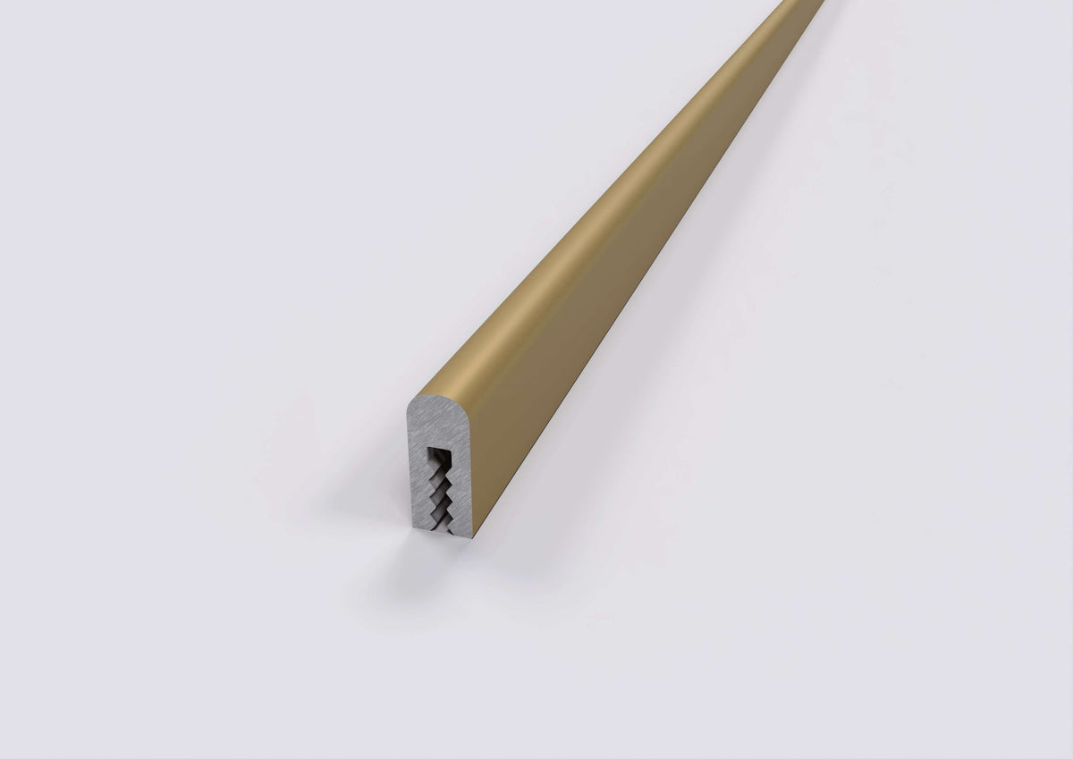 listello in alluminio omega ral bronzo slim