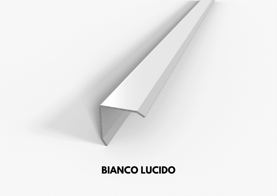 paraspigolo in alluminio bianco