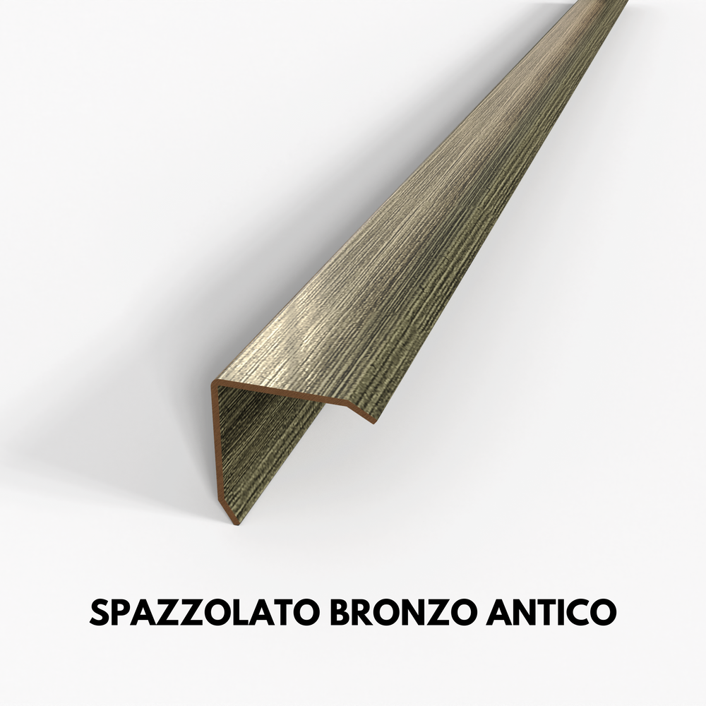 
                  
                    Load and play video in Gallery viewer, Profilo in ottone paraspigolo angolare spazzolato bronzo antico
                  
                