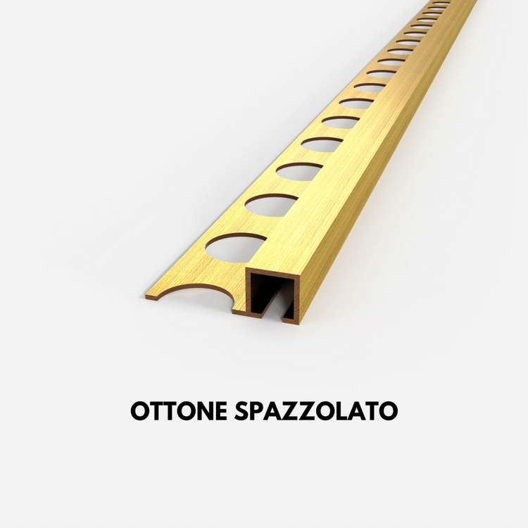 ottone spazzolato quadro