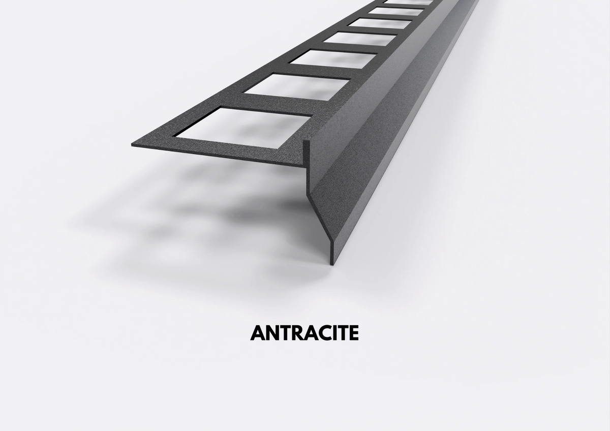 profilo gocciolatoio NOR antracite in alluminio