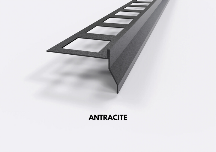 profilo gocciolatoio NOR antracite in alluminio