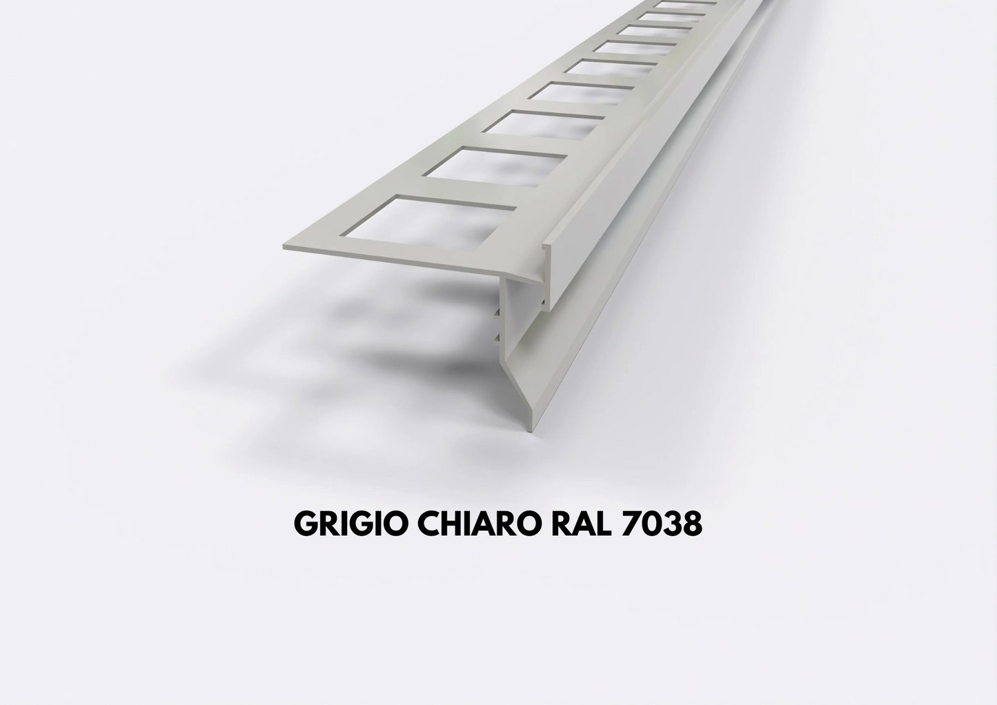 gocciolatoio alluminio top grigio chiaro