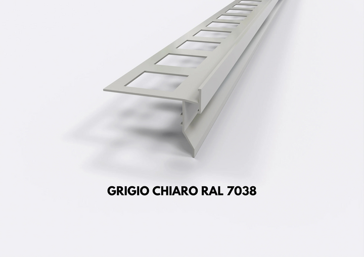 gocciolatoio alluminio top grigio chiaro