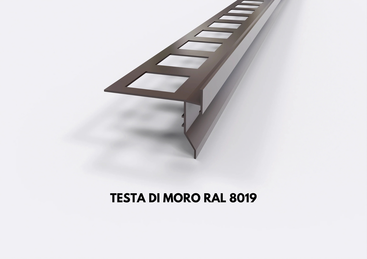 gocciolatoio alluminio top testa di moro