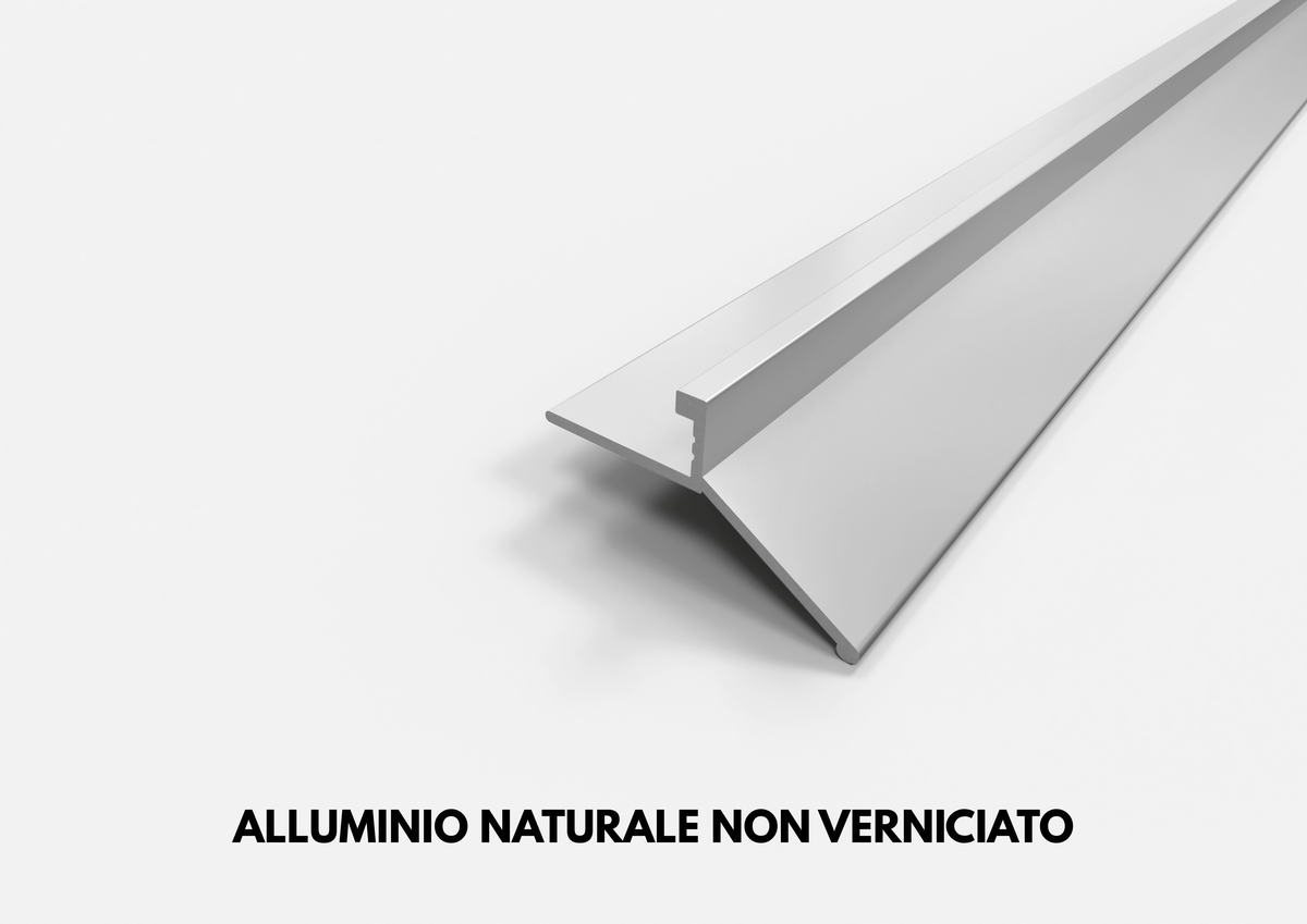 profilo gocciolatoio linea alluminio naturale