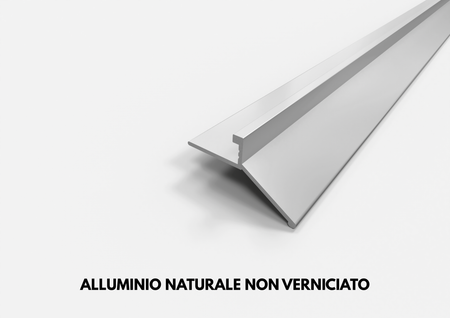 profilo gocciolatoio linea alluminio naturale