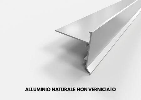 profilo gocciolatoio slim alluminio naturale non verniciato
