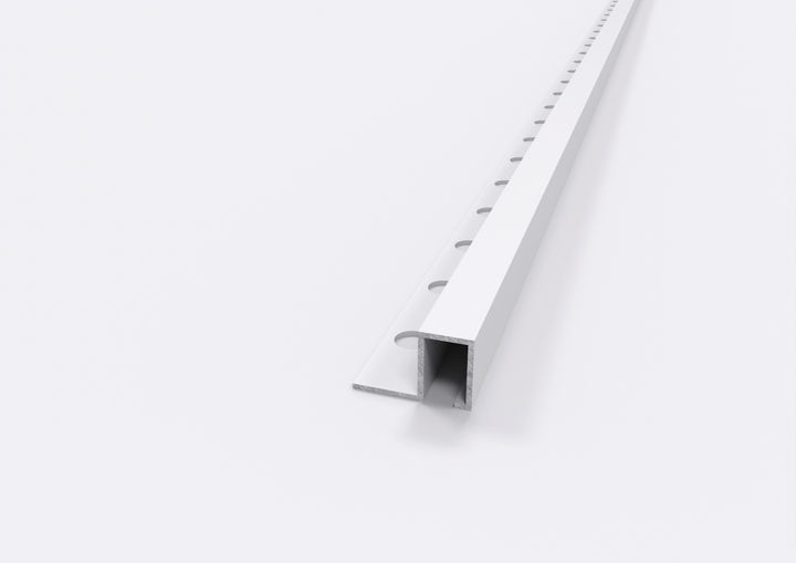 profilo in alluminio bianco lucido quadro