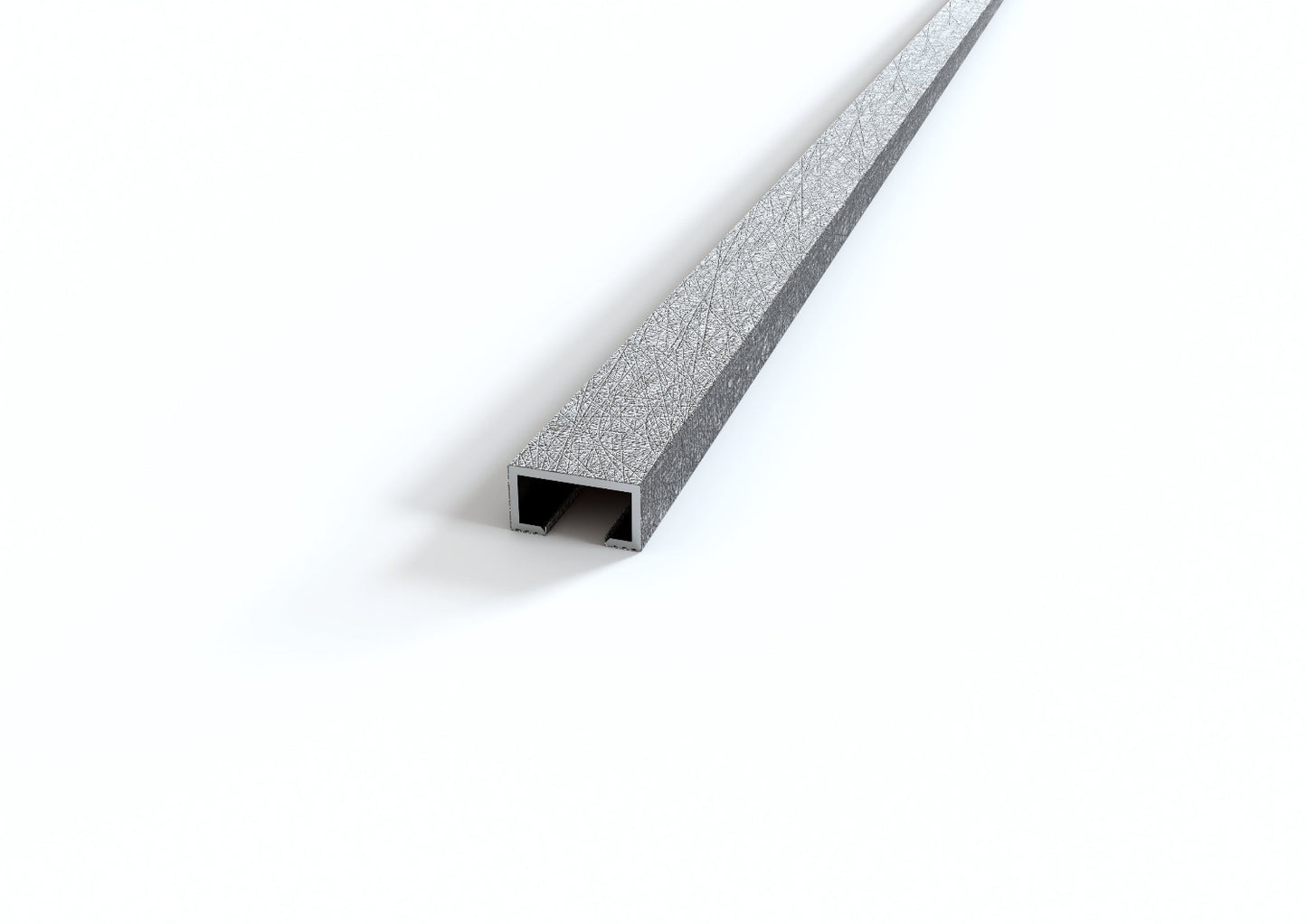 profilo listello in alluminio decorato argento