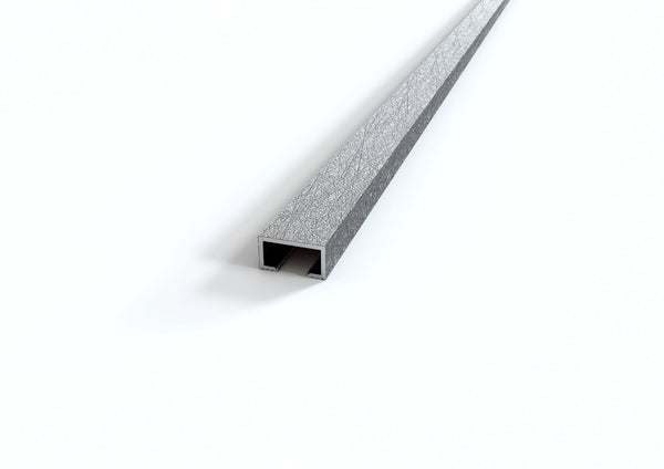 profilo listello in alluminio decorato argento