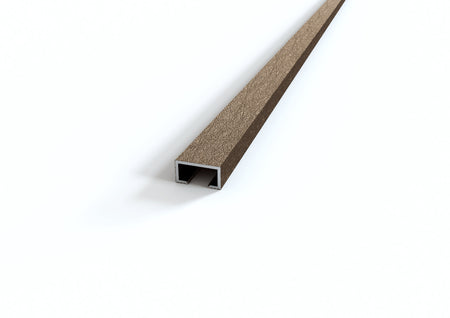 profilo listello decorato in alluminio bronzo