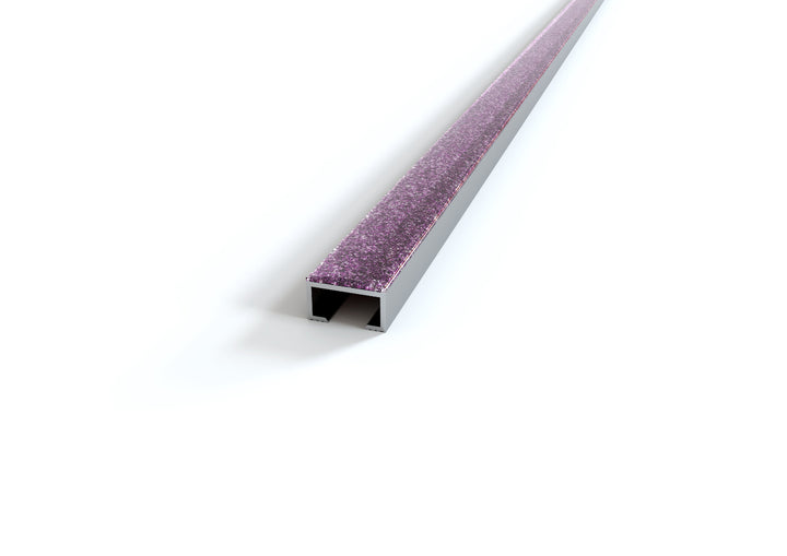 listello in alluminio glitter viola