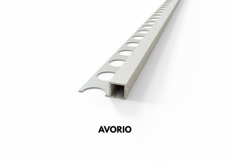 profilo alluminio sabbia effetto pietra avorio quadro