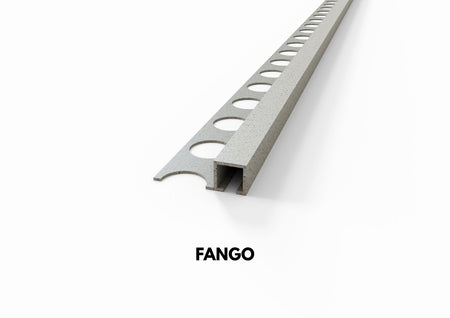 profilo alluminio sabbia effetto pietra fango quadro