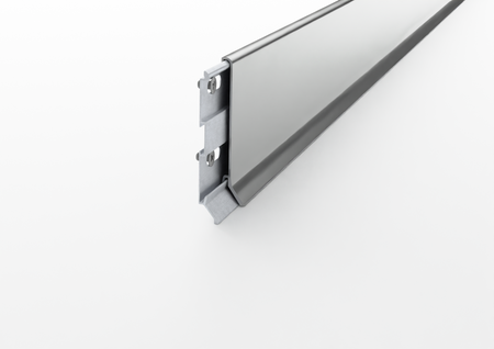 battiscopa lineare in alluminio astral grey
