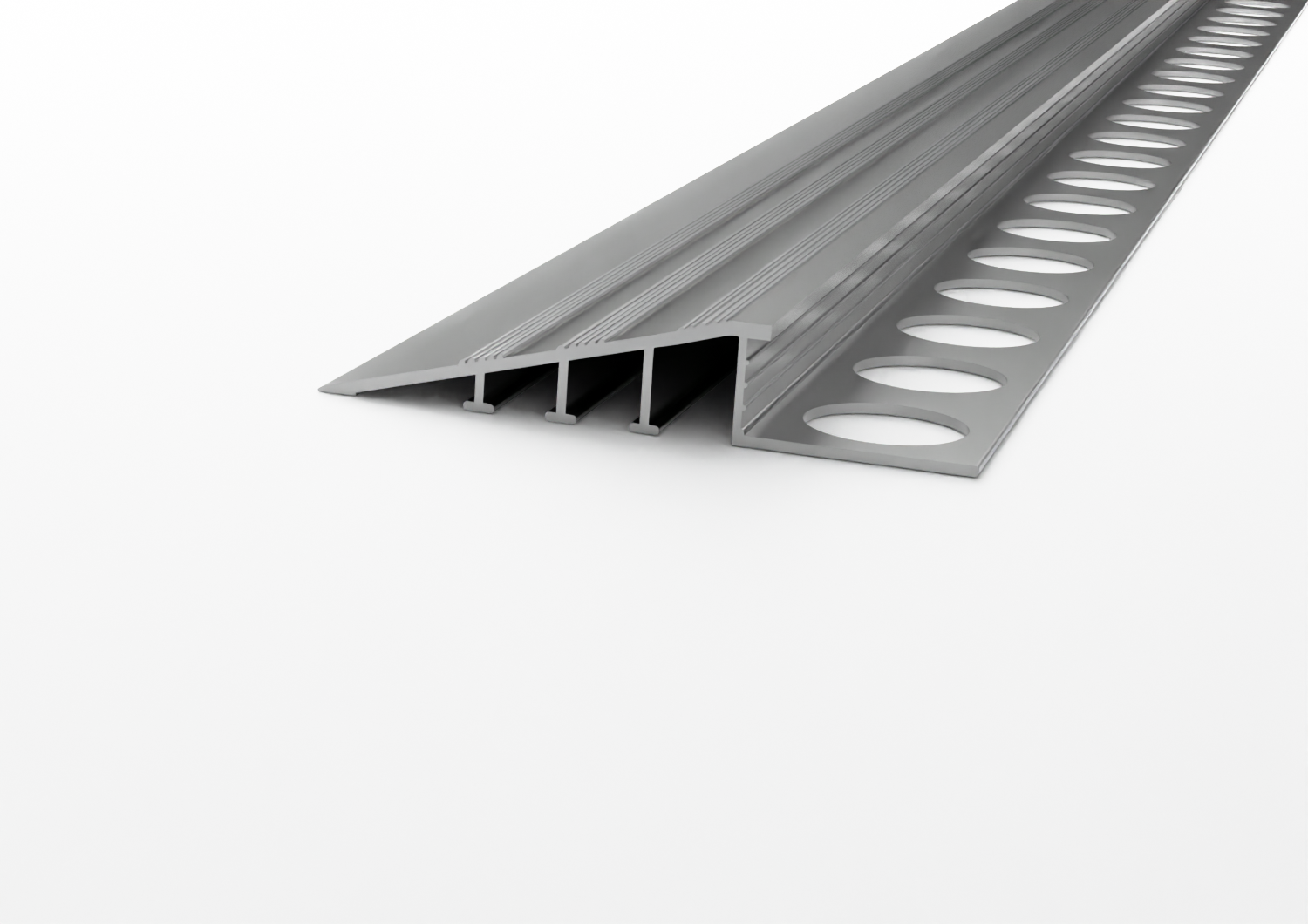profilo a rampa per spc slim in alluminio