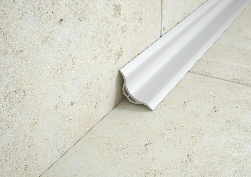 Profilo igienico rigido c/laterale morbido in PVC. Barra 2.5 m